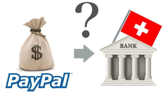 virement compte PayPal sur compte bancaire suisse